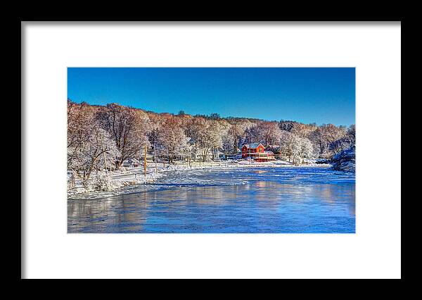 Ipswich Ma 10983 Framed Print featuring the photograph Snow in Ipswich by Adam Green