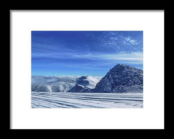 Monochrome Framed Print featuring the photograph National park of Low Tatras by Vaclav Sonnek