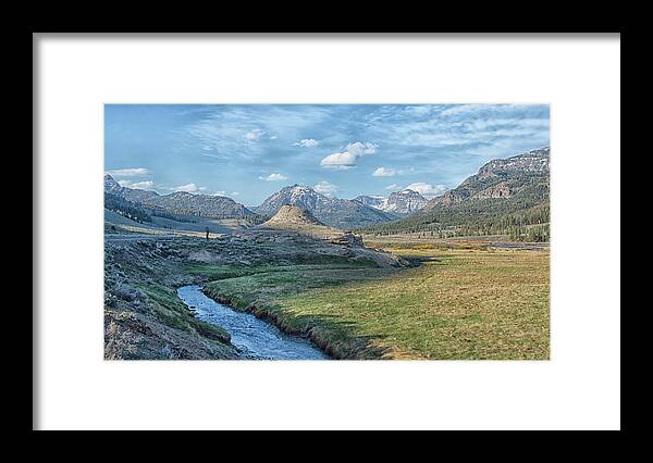 Yellowstone Framed Print featuring the photograph Soda Butte by CR Courson
