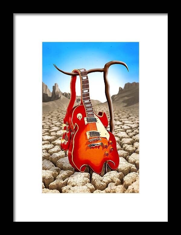 Rock And Roll Framed Print featuring the photograph Soft Guitar by Mike McGlothlen