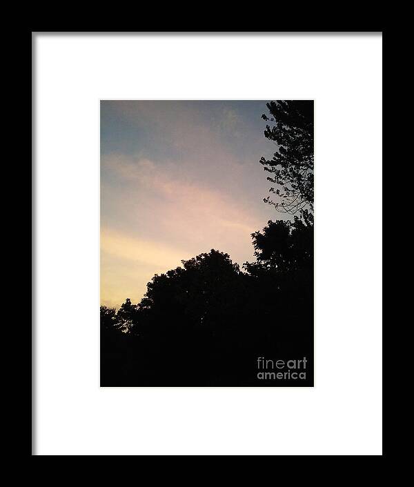 Landscape Framed Print featuring the photograph Soft Pastel Sky by Frank J Casella