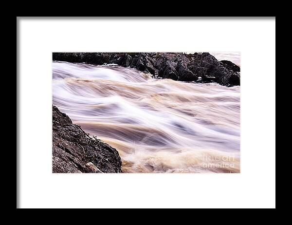 Photography Framed Print featuring the photograph Soft Water and Hard Rocks by Larry Ricker