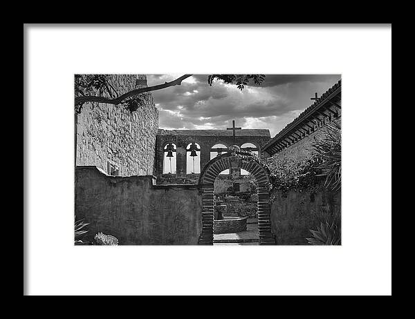 Cross Framed Print featuring the photograph Solace by Daniel Hayes