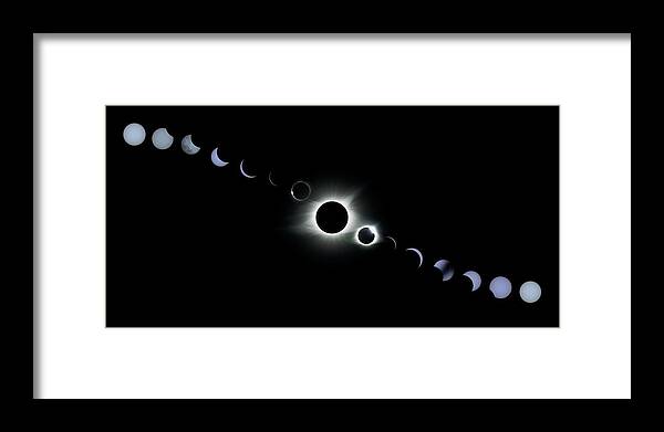 Solar Framed Print featuring the photograph Solar Eclipse II by Carol Erikson