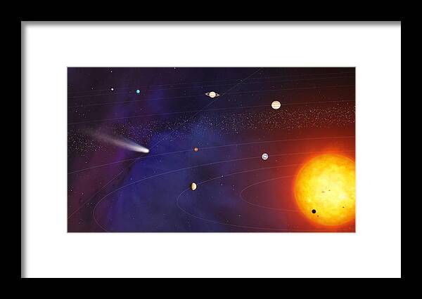 Comet Framed Print featuring the photograph Solar System artwork by Mark Garlick