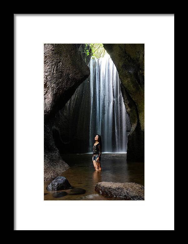 Tukad Cepung Framed Print featuring the photograph Soliloquy - Tukad Cepung Waterfall, Bali, Indonesia by Earth And Spirit