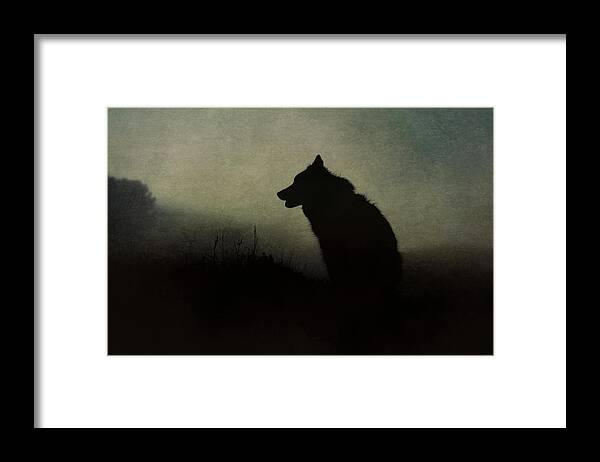 Silhouette Framed Print featuring the digital art Solitude by Nicole Wilde