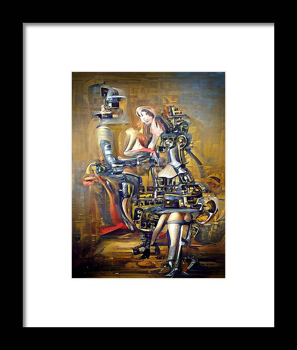 Human Framed Print featuring the digital art Some Assembly Required by David Manlove