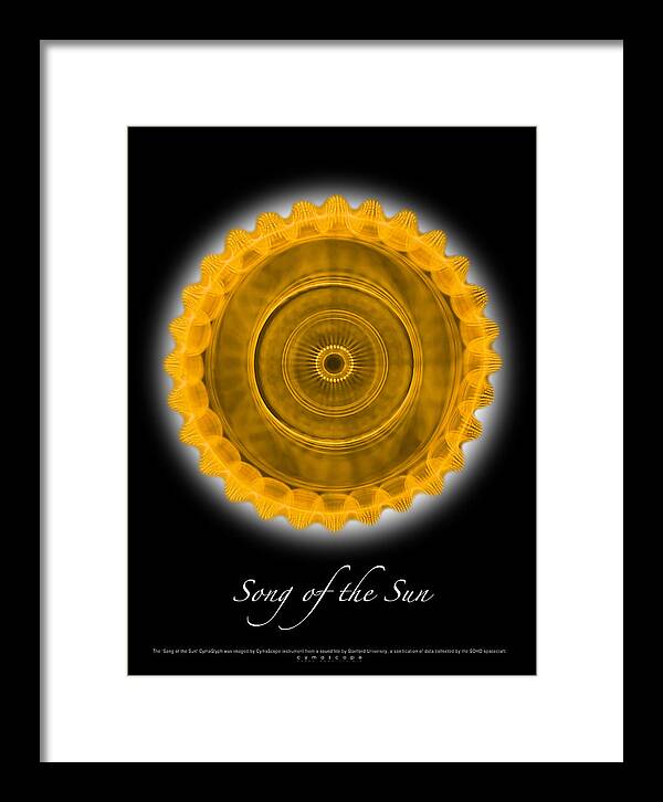 Cymatics Framed Print featuring the photograph Song of the Sun #3 by CymaScope