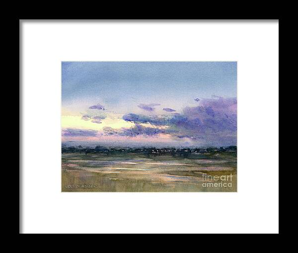 Seascape Framed Print featuring the painting Sound Side by Lois Blasberg
