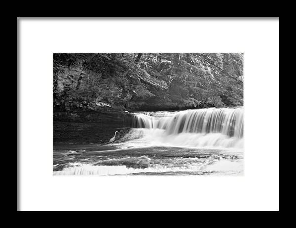  Framed Print featuring the photograph South Chagrin w Crane by Brad Nellis