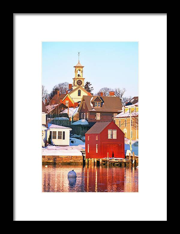 Portsmouth Framed Print featuring the photograph South End Boathouse by Eric Gendron