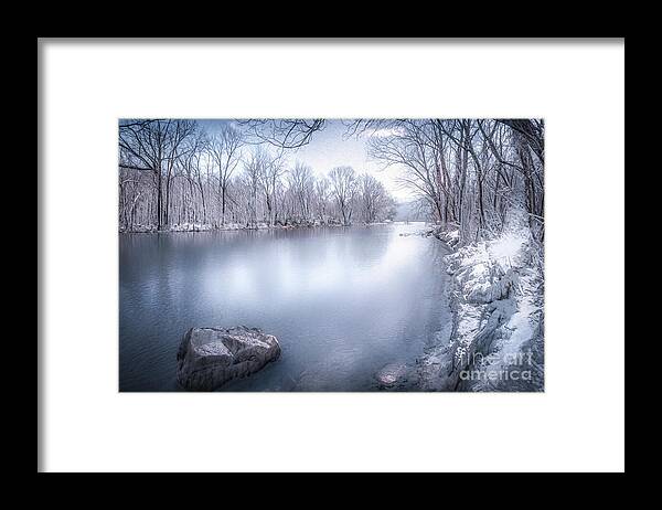 Holston Framed Print featuring the photograph South Holston in Winter by Shelia Hunt