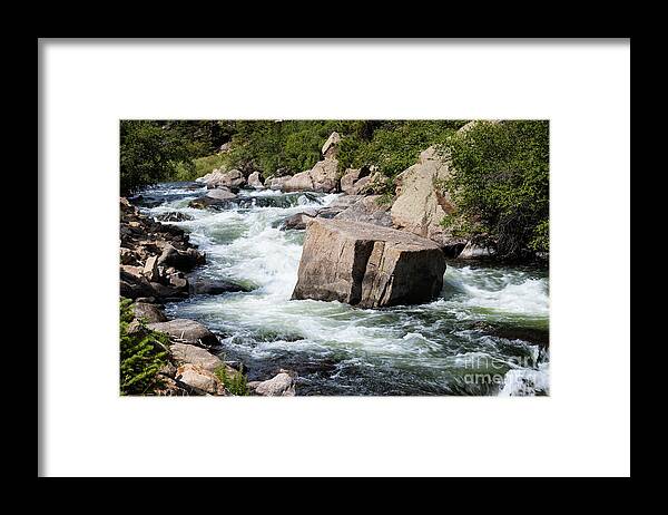 South Platte River Framed Print featuring the photograph South Platte River in Eleven Mile Canyon by Steven Krull