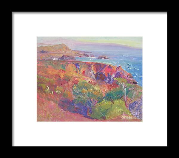 Goat Rock Framed Print featuring the painting South to Goat Rock by John McCormick