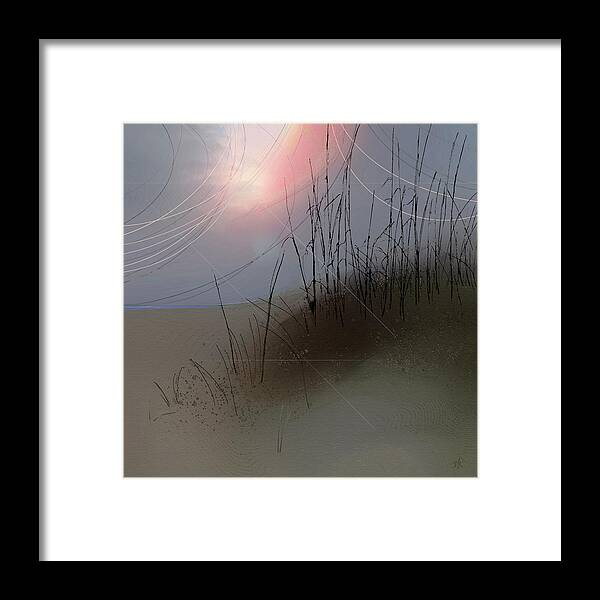 Abstract Landscape Framed Print featuring the digital art Southern Exposure by Gina Harrison