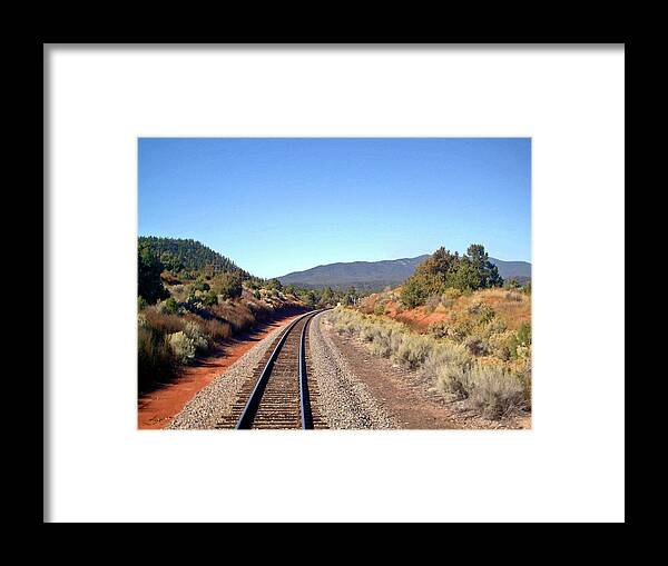 Amtrak Framed Print featuring the photograph Southwest Chief0658 by Carolyn Stagger Cokley