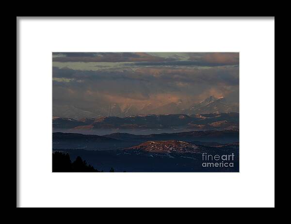 Sangre De Cristo Mountains Framed Print featuring the photograph Spectacular Brooding Sunrise on the Sangre de Cristo by Steven Krull