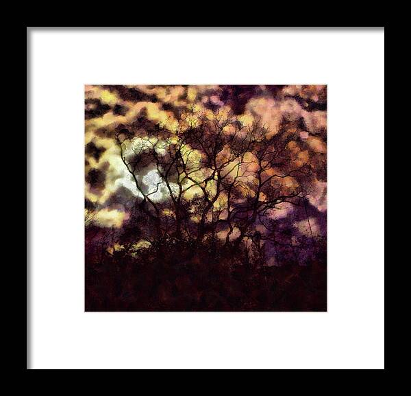 Tree Framed Print featuring the mixed media Spectral Tree by Christopher Reed