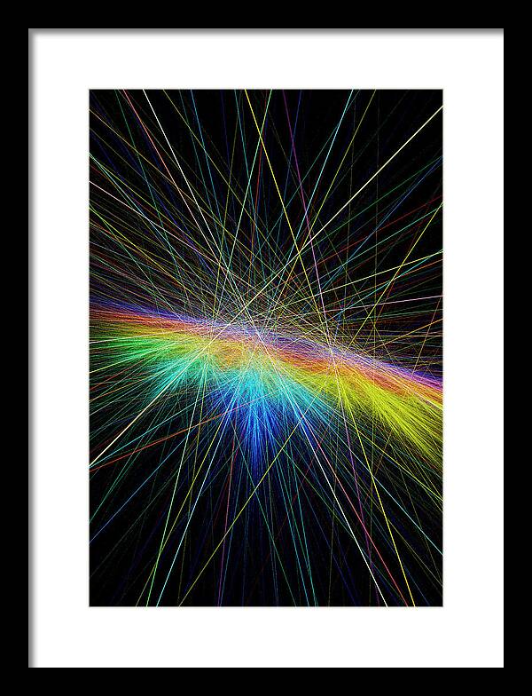 Rick Drent Framed Print featuring the digital art Spectrum by Rick Drent