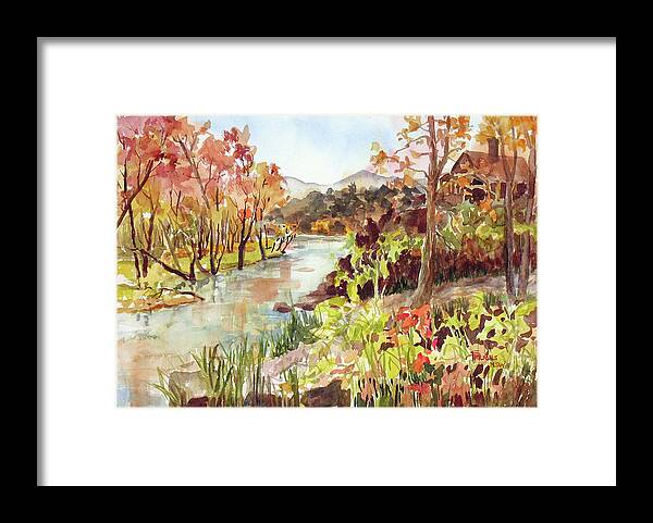 Parsons Framed Print featuring the painting Spider Creek #6 by Sheila Parsons