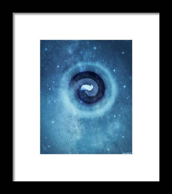 Spiral Framed Print featuring the digital art Spiral Original by Auranatura Art