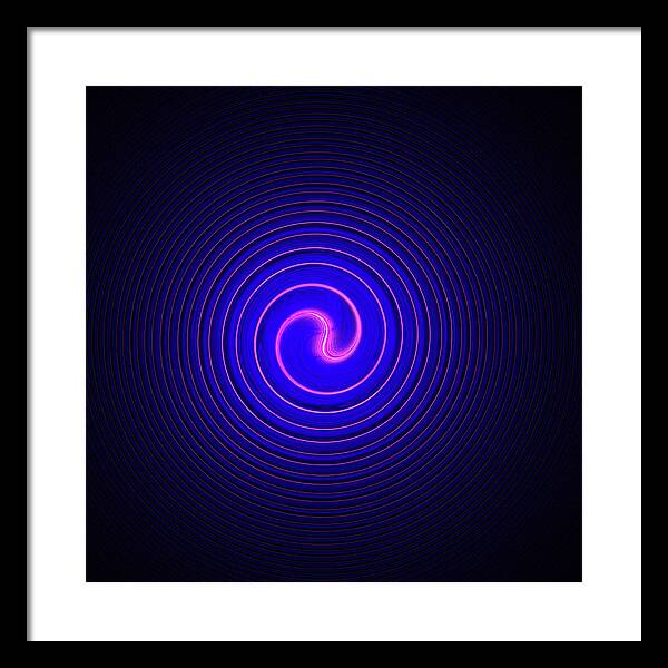 Rick Drent Framed Print featuring the digital art Spiral by Rick Drent