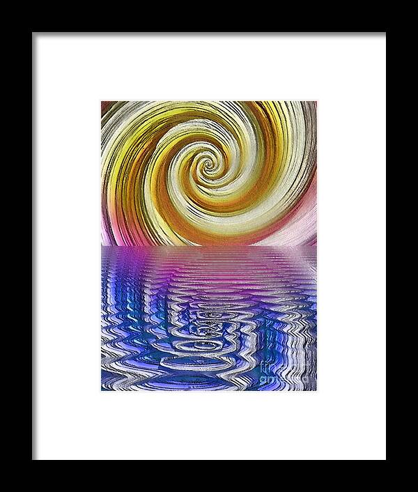 Sun Framed Print featuring the digital art Spirit Beckoning by Rachel Hannah