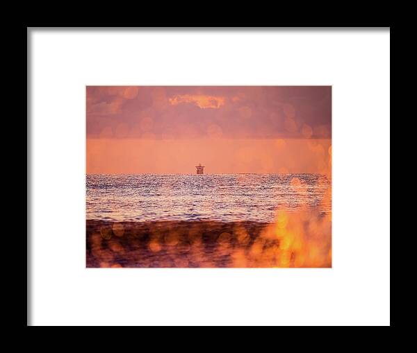 Virginia Beach Framed Print featuring the photograph Splash at Sunrise by Rachel Morrison
