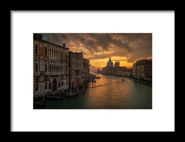 Europe Framed Print featuring the photograph Spooky Venice by Piotr Skrzypiec