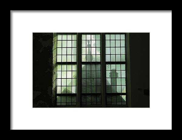 Window Framed Print featuring the photograph Spooky Window by Maria Meester