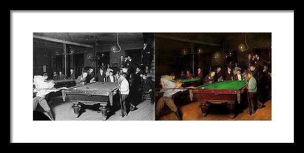 Pool Framed Print featuring the photograph Sport - Pool - Kiddie pool 1909 - Side by Side by Mike Savad
