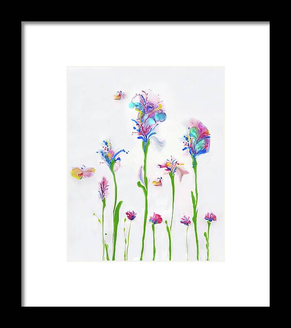 Colorful Framed Print featuring the painting Spring Afternoon by Deborah Erlandson