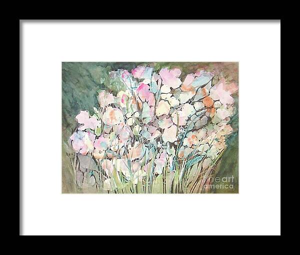 Flowers Framed Print featuring the painting Spring Harmony by Edie Schneider