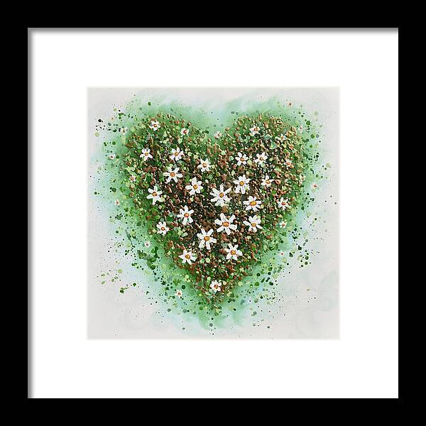 Heart Framed Print featuring the painting Spring Heart by Amanda Dagg