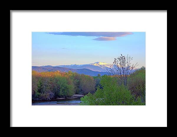 Mt Washington Nh Framed Print featuring the photograph Spring in The White Mountains by John Rowe