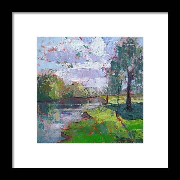 Natural Framed Print featuring the painting Spring River by Robie Benve