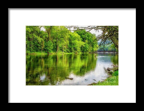 Springtime Framed Print featuring the photograph Springtime on the South Fork by Shelia Hunt