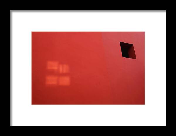 Minimalism Framed Print featuring the photograph Square Vs Light Squares by Prakash Ghai