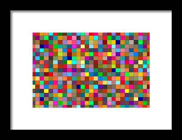 Squared Framed Print featuring the digital art Squared by Val Arie
