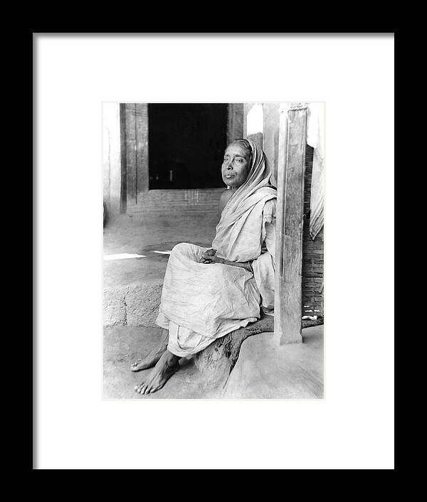 Holy Mother Framed Print featuring the photograph Sri Sarada Devi in Jayrambati by Unknown Photographer