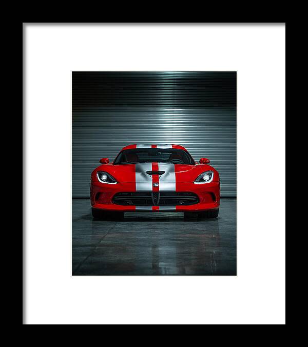 Srt Framed Print featuring the photograph SRT Viper by David Whitaker Visuals