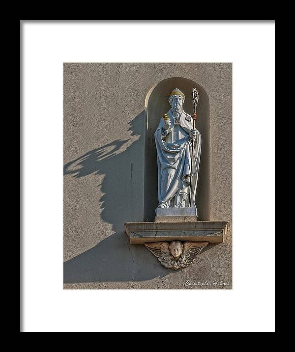 Saint Augustine Framed Print featuring the photograph St. Augustine of Hippo by Christopher Holmes