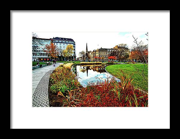 Scotland Framed Print featuring the digital art St George's Square by SnapHappy Photos