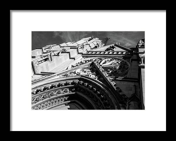 Abstract Photography Framed Print featuring the photograph St Helena Cathedral Front Forced Perspective by Dutch Bieber