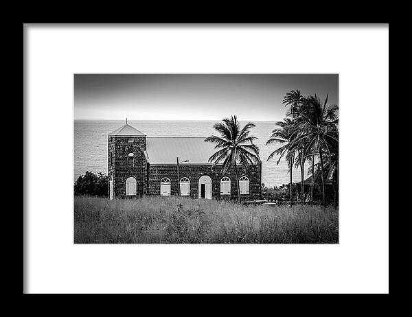 Architecture Framed Print featuring the mixed media St. John's Anglican Church, Saint Kitts by Pheasant Run Gallery