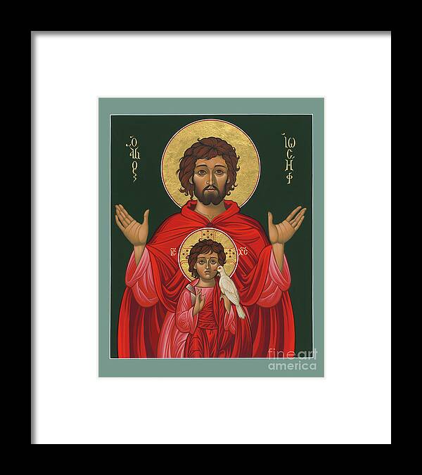 St. Joseph Shadow Of The Father Framed Print featuring the painting St. Joseph Shadow of the Father 039 by William Hart McNichols
