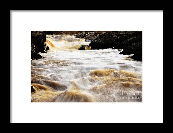 Photography Framed Print featuring the photograph St Louis River Waterfall by Larry Ricker