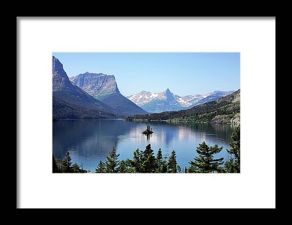 St Mary Lake Framed Print featuring the photograph St Mary Lake - Glacier National Park MT by Alexandra Till