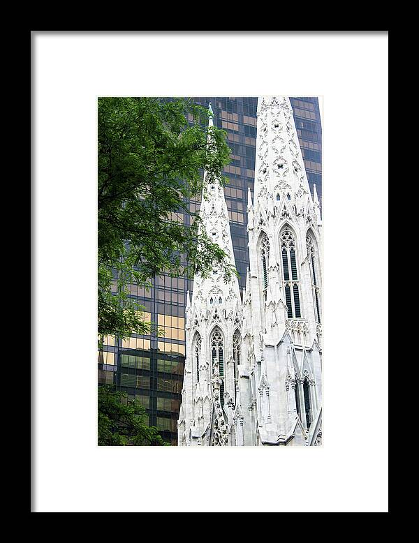 New York City Framed Print featuring the photograph St Patricks Cathedral by Wilko van de Kamp Fine Photo Art